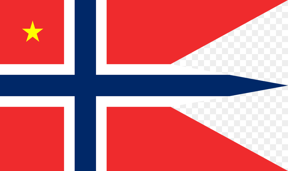 Norwegian Brigadier Rank Flag Clipart Free Png