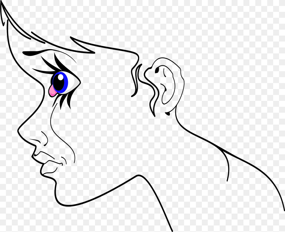 Nose Clipart Nose Profile Anime Eye Profile Png