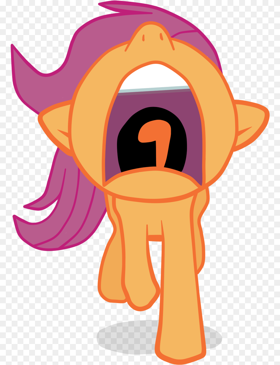 Nose In The Air Open Mouth Running Safe My Little Pony Scootaloo Scream, Baby, Person, Art Png Image