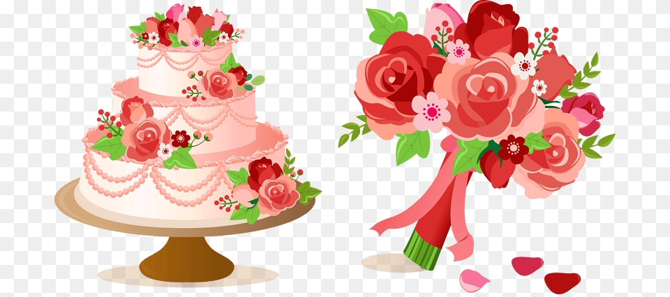 Nosegay, Cake, Dessert, Food, Flower Free Png