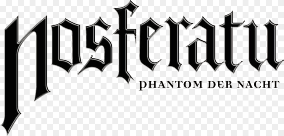 Nosferatu Phantom Der Nacht Movie Horizontal Black Nosferatu Logo, Text Png Image