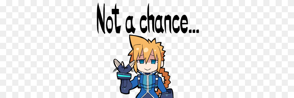 Not A Chance Azure Striker Gunvolt Know Your Meme, Baby, Person, Anime, Face Free Png