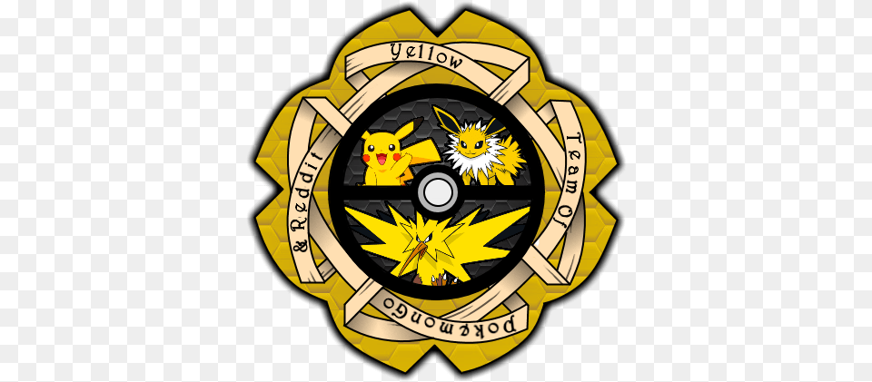 Not A Wallpaper Just Some Extra For My Team Team Instinct Pokemon Go, Badge, Symbol, Logo, Plant Free Png