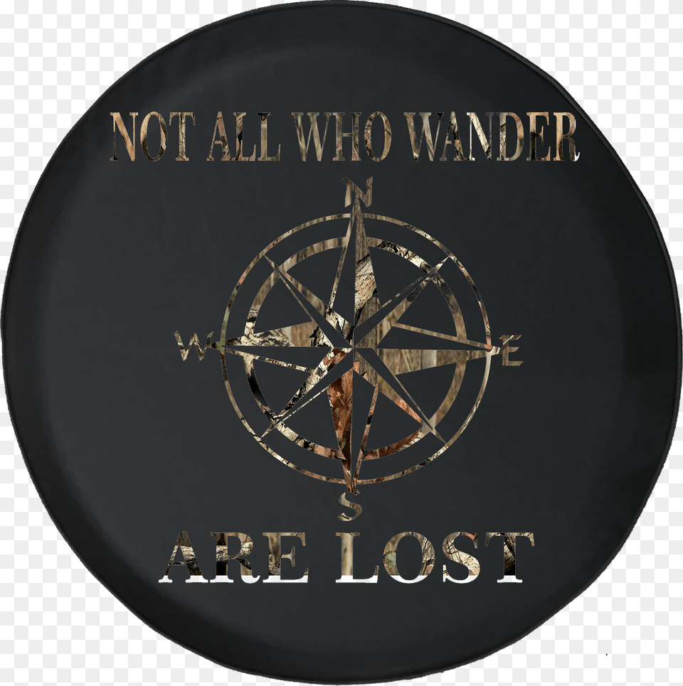 Not All Who Wander Are Lost Compass Star Offroad Jeep Circle, Machine, Wheel, Disk Png