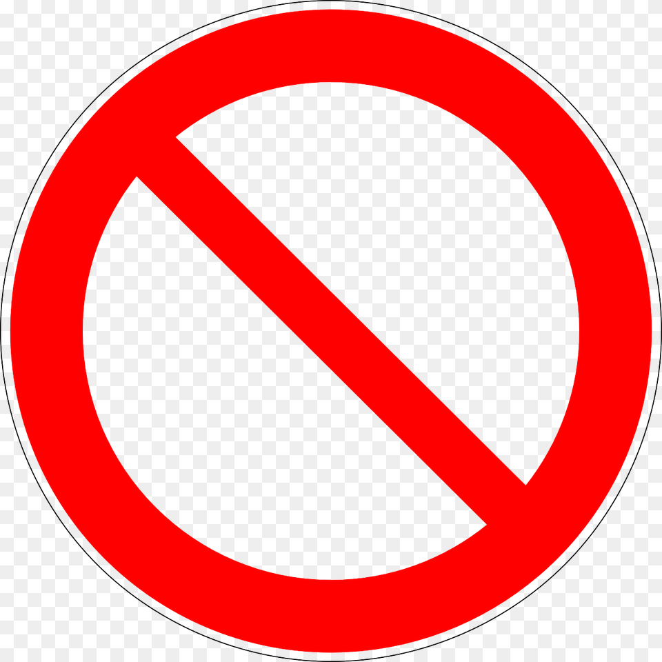 Not Allowed, Sign, Symbol, Road Sign Free Png
