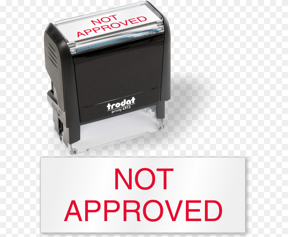 Not Approved Qc Stamp Self Inking Verified Stamp With Date, Computer Hardware, Electronics, Hardware, Appliance Png Image