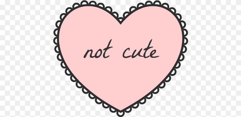 Not Cute Tumblr, Heart Png Image