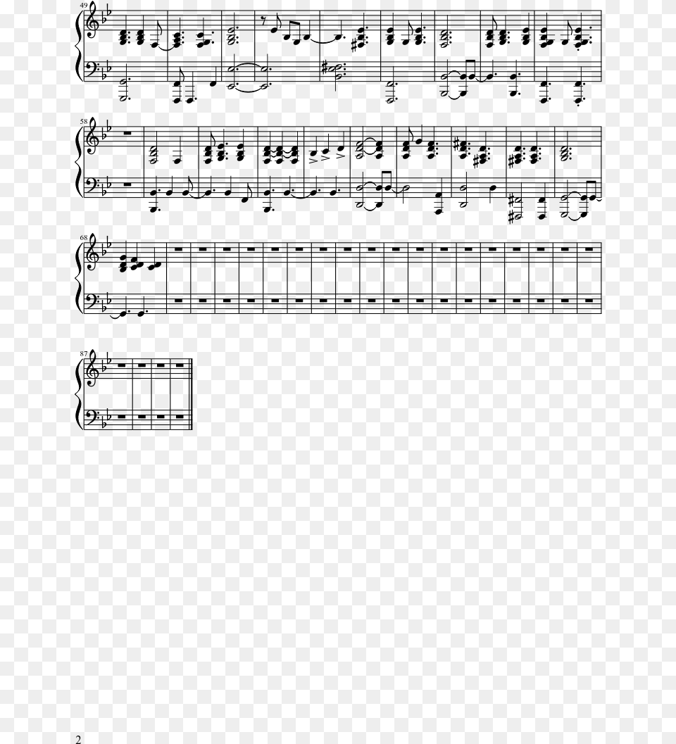 Not Dead Partitura, Gray Free Png