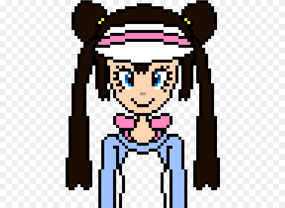 Not Done Rosa Pokemon Black And White 2 Tgw Pixel Art Maker Pokemon Rosa In Diaper, Qr Code, Toy Png Image