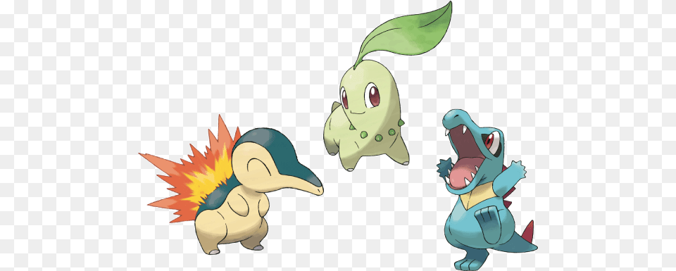 Not Even Cult Appeal U2014 Everybody Wants To Be A Master Pokemon Chikorita Cyndaquil Totodile, Baby, Person, Cartoon Free Png Download