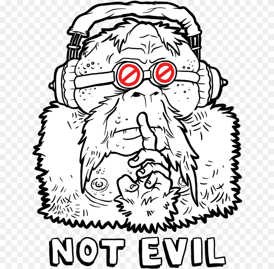 Not Evil Beard And Glasses Logo, Baby, Person, Face, Head Png