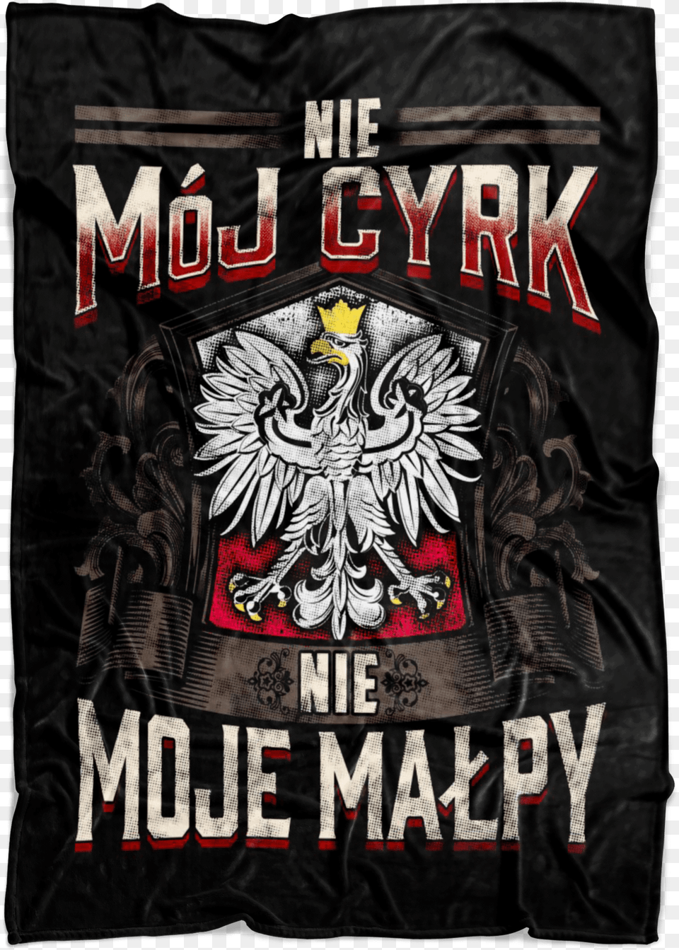 Not My Circus Not My Monkeys Black Fleece Blanket Poland, Publication, Book, Clothing, Coat Free Png