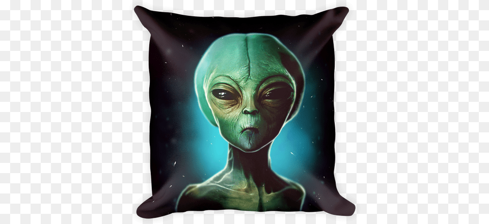 Not Only Does To The Green Alien Make A Statment On Black Pillows, Adult, Female, Person, Woman Free Png Download