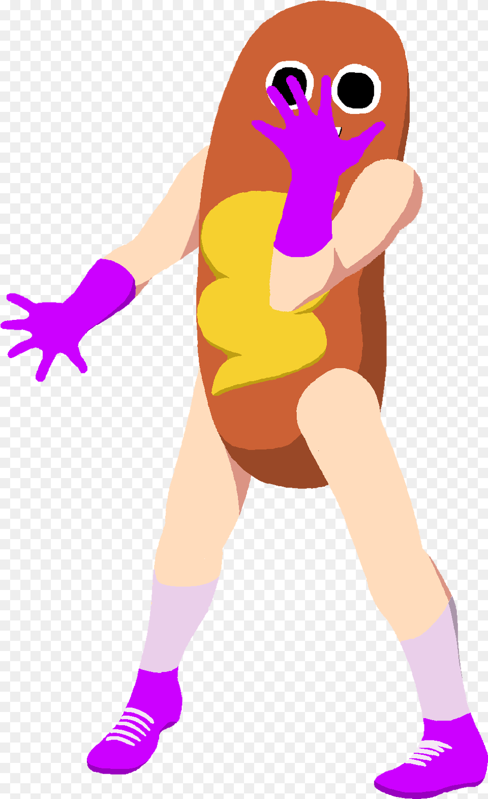 Not Quite Cena Hotdog Man Allows You To See Him As Hot Dog Giornos Pose, Baby, Person, Cartoon Png