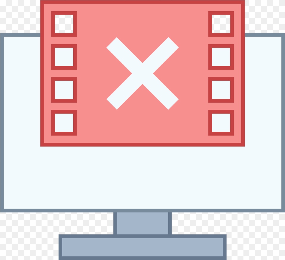 Not Sending Video Frames Icon Clipart Download White X Band Logo, Qr Code Free Transparent Png