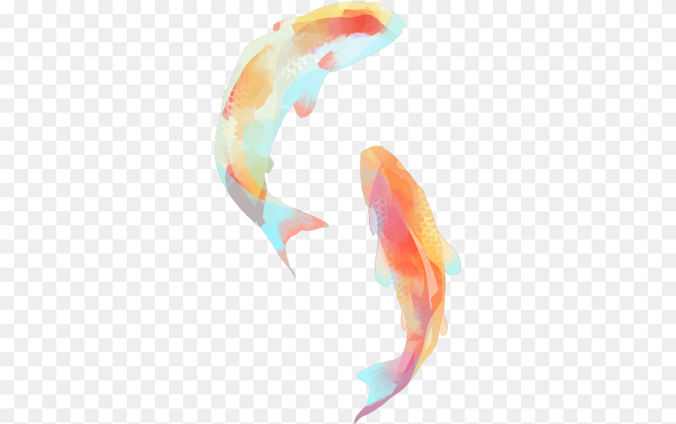 Not So Godofshinobi Koi Fish Watercolor, Animal, Sea Life, Adult, Female Free Transparent Png