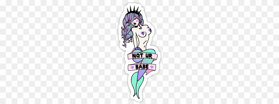 Not Ur Babe Sticker, Book, Comics, Publication, Baby Free Transparent Png