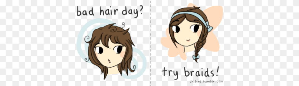 Not Very Good At Drawing Braids Yet Cartoon Bad Hair Day, Book, Comics, Publication, Baby Free Transparent Png