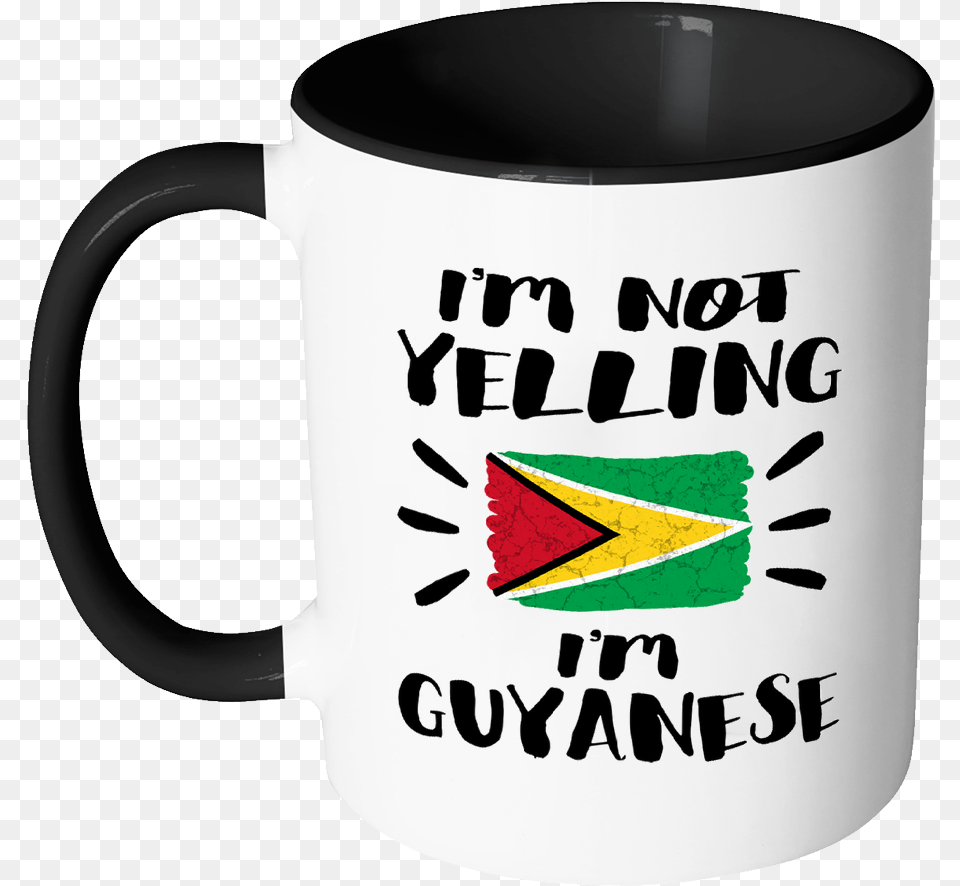 Not Yelling I39m Guyanese Flag, Cup, Beverage, Coffee, Coffee Cup Png