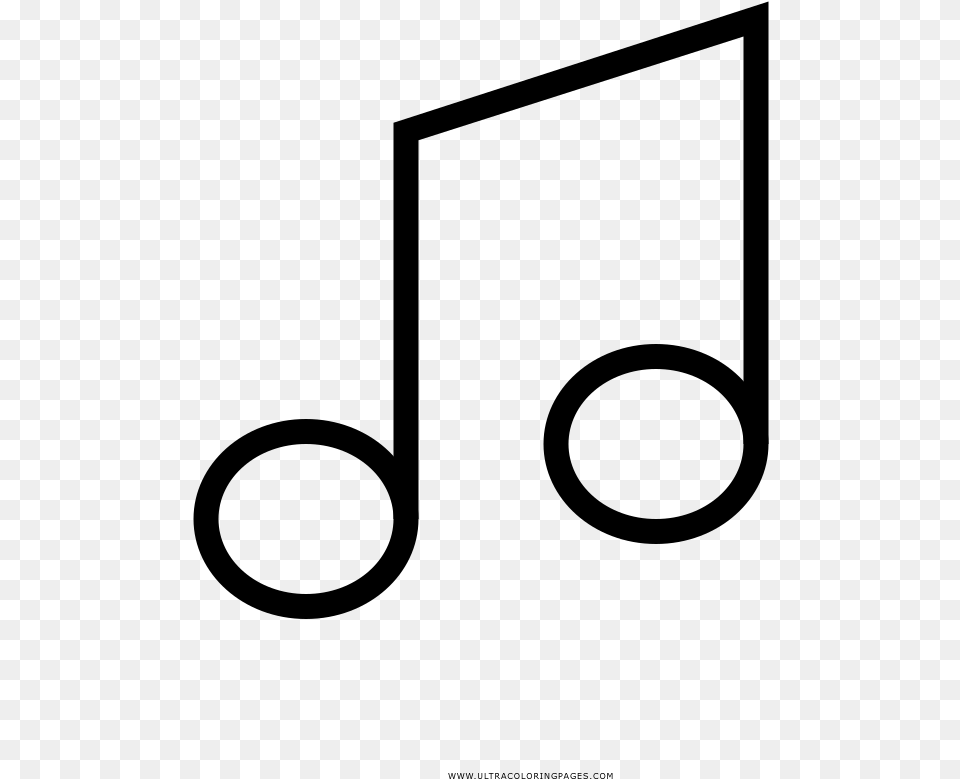 Nota Musical Desenho Para Colorir Ultra Coloring Pages Music Note White Background, Gray Free Transparent Png