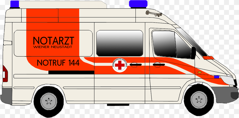 Notarztwagen Rk Wiener Neustadt Compact Van, Ambulance, Transportation, Vehicle, Moving Van Free Transparent Png