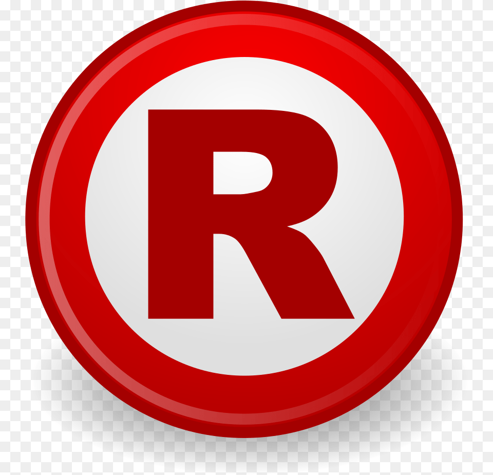 Notcommons Emblem Registered Trademark Registered Logo, Sign, Symbol, Road Sign, Text Free Png Download