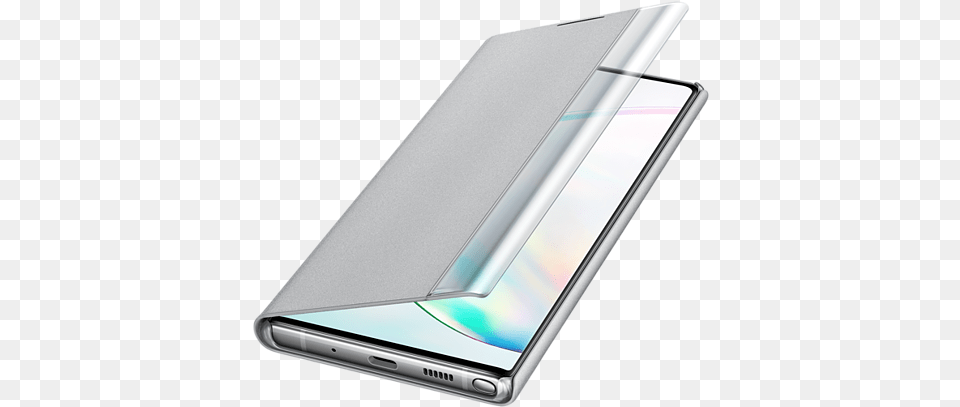 Note 10 Clear View Cover Silver, Computer, Electronics, Mobile Phone, Phone Free Transparent Png