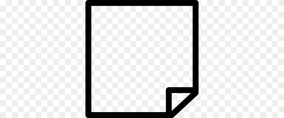 Note Blank Paper With One Folded Corner Free Vectors Logos, Gray Png Image