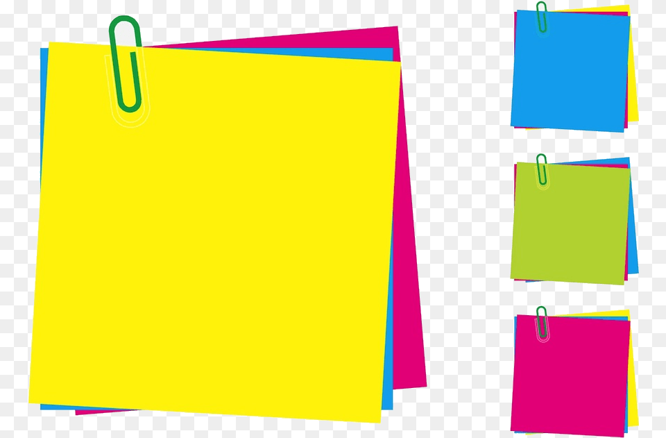 Note Blank Sticky Clip Art On Transparent Sticky Note Clipart For Powerpoint, Bag, Blackboard Png