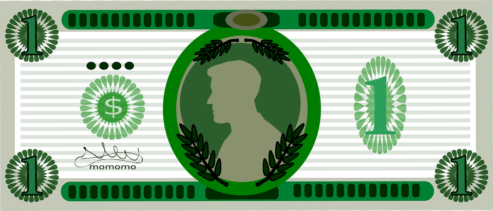 Note Clipart, Money, Green Png