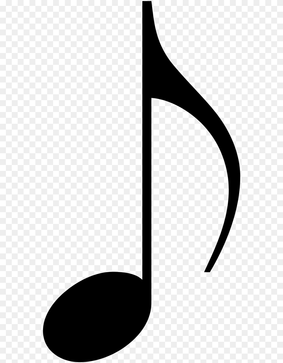 Note De Musique Noire, Gray Png Image