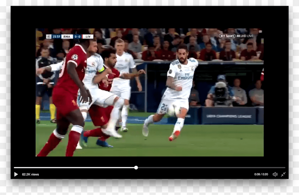 Note How Ramos39 Upper Body Is Pulling Back His Elbow Mohamed Salah, Person, Male, Boy, Child Png