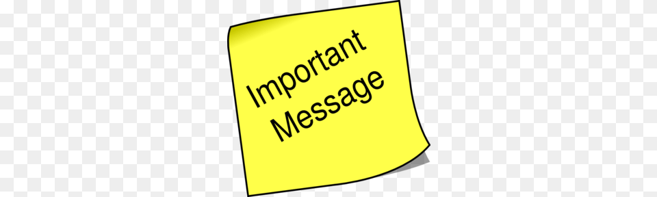 Note Important Message Clip Art, Text Free Png Download
