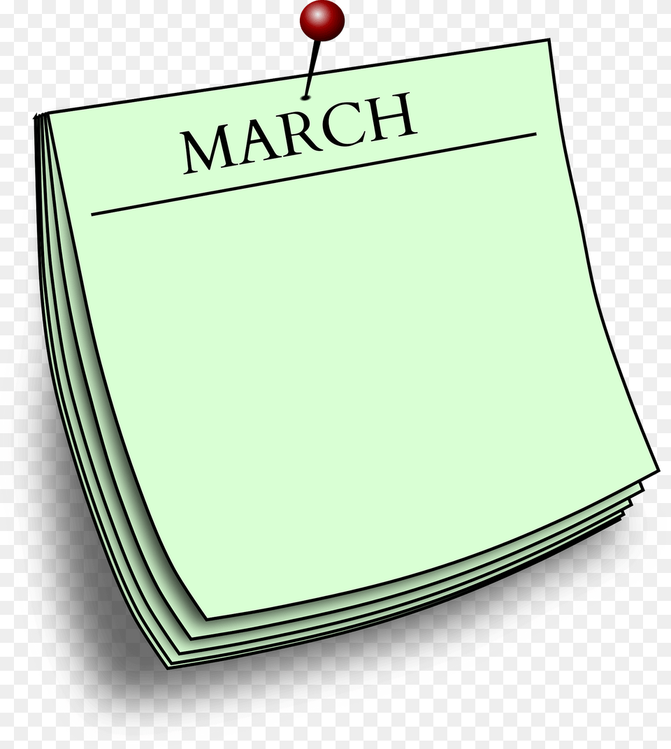 Note March Clipart, Page, Text, Publication Png Image