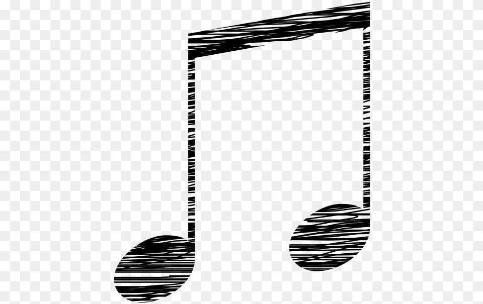 Note Notes Musical Notes Score Music Pentagram Double Eighth Note Clipart, Gray Free Transparent Png