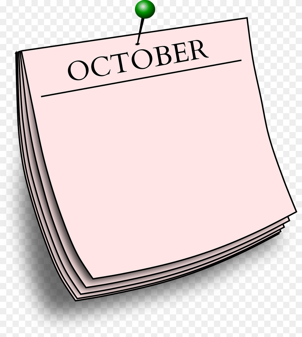 Note October Clipart, Page, Text, Book, Publication Free Transparent Png