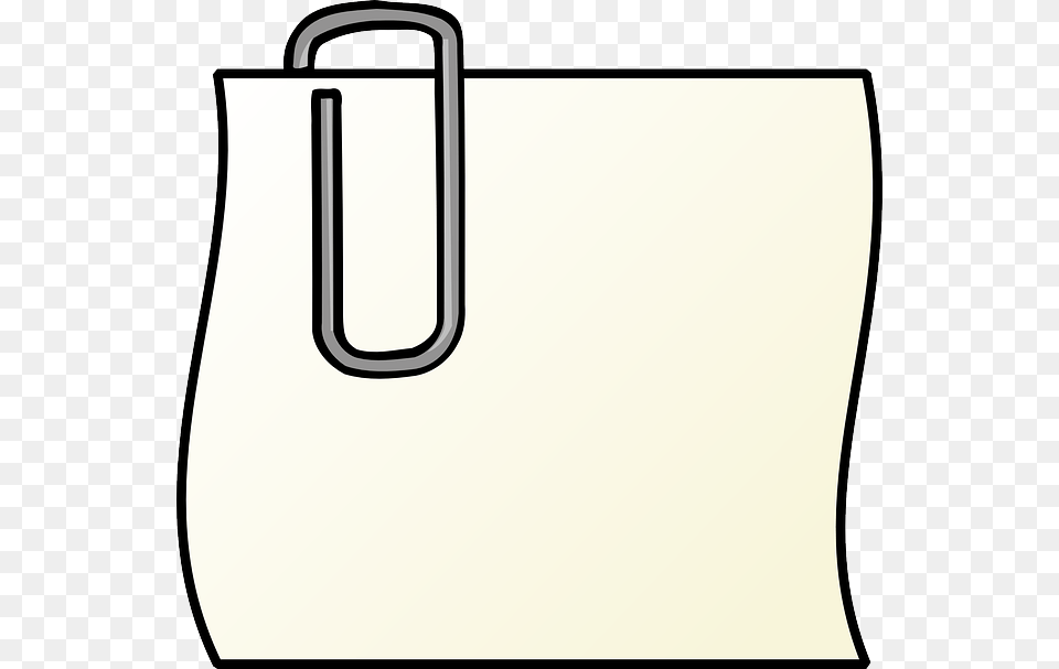 Note Paper Paperclip Office Post Memo Notepad Paper Clip Art, Accessories, Bag, Handbag, Tote Bag Png