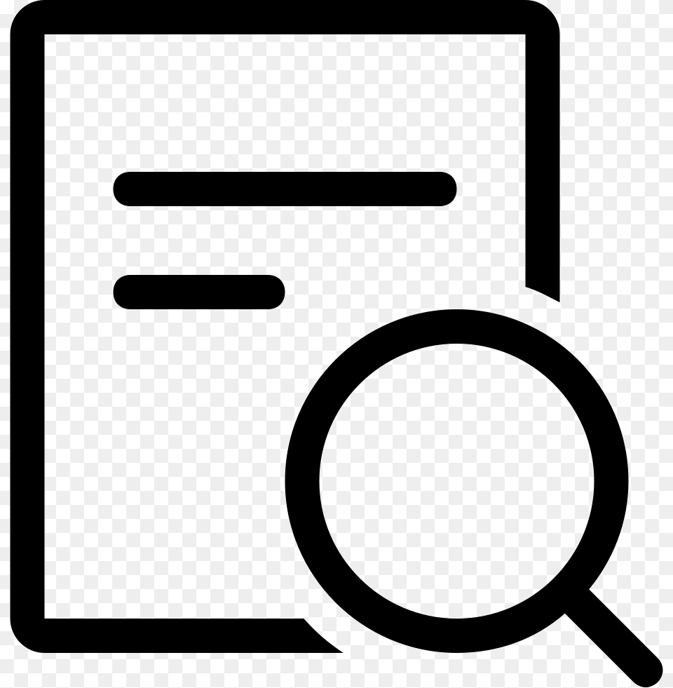 Note Search Icon Download File Search Icon, Stencil Png