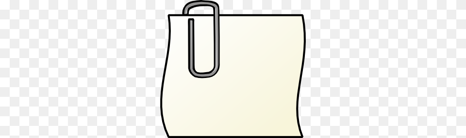 Note With Paperclip Clip Art, Accessories, Bag, Handbag, Tote Bag Png