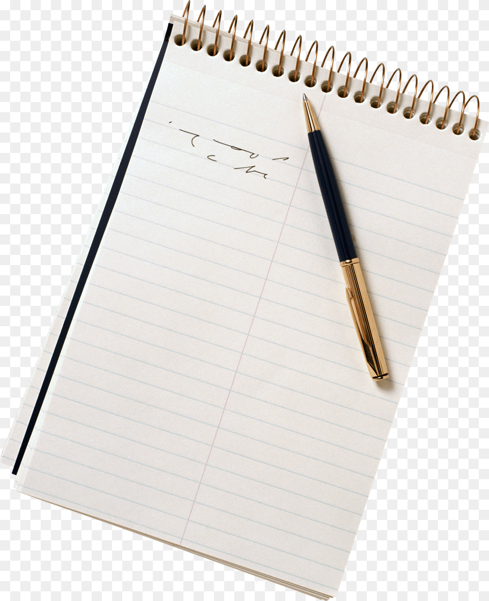 Notebook, Page, Pen, Text, Diary Png Image