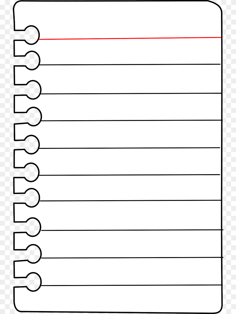 Notebook, Page, Text Free Png