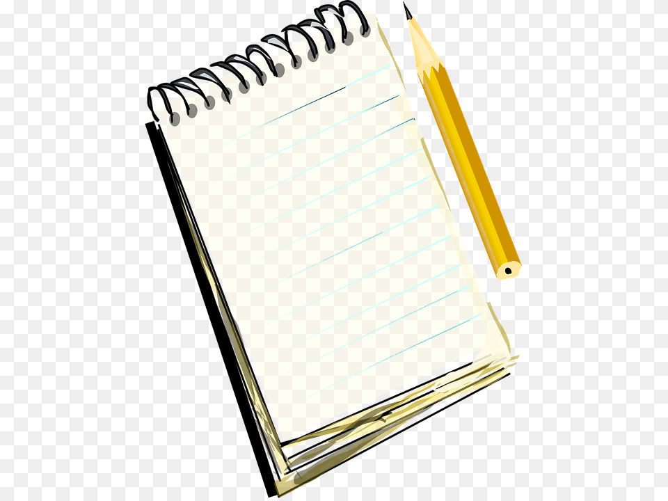 Notebook And Pencil, Page, Text, Diary Free Png