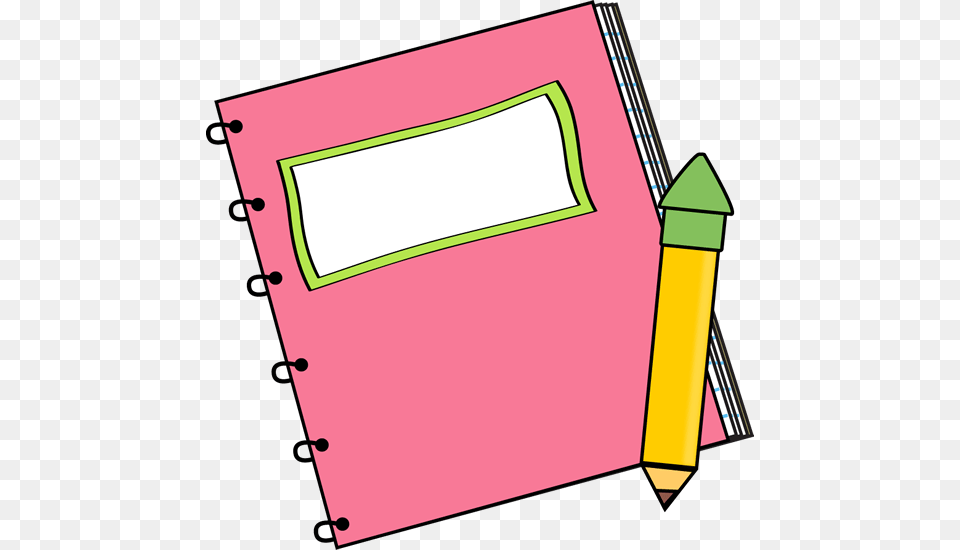 Notebook Clipart Cute, Pencil Png Image