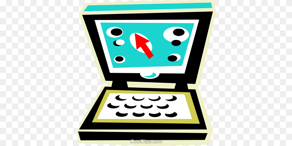 Notebook Computer Royalty Vector Clip Art Illustration, Electronics Free Transparent Png