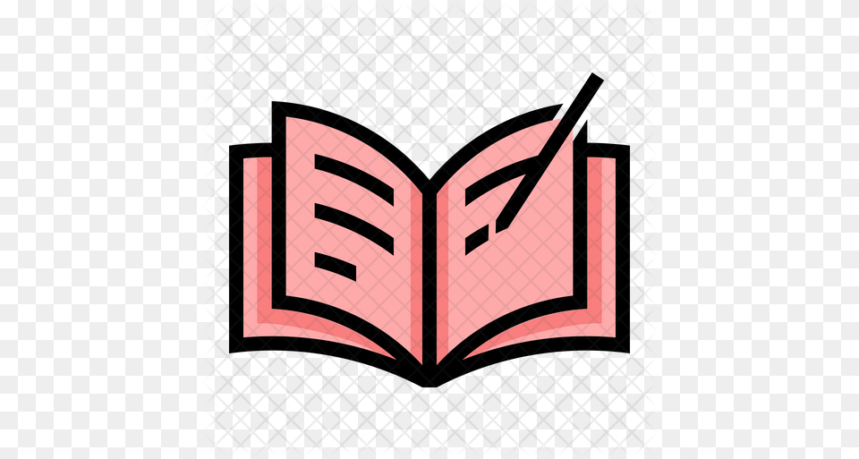 Notebook Icon Pink Notebook Icon, Book, Publication, Person, Reading Png Image