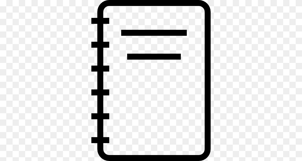 Notebook Outline, Page, Text Free Png