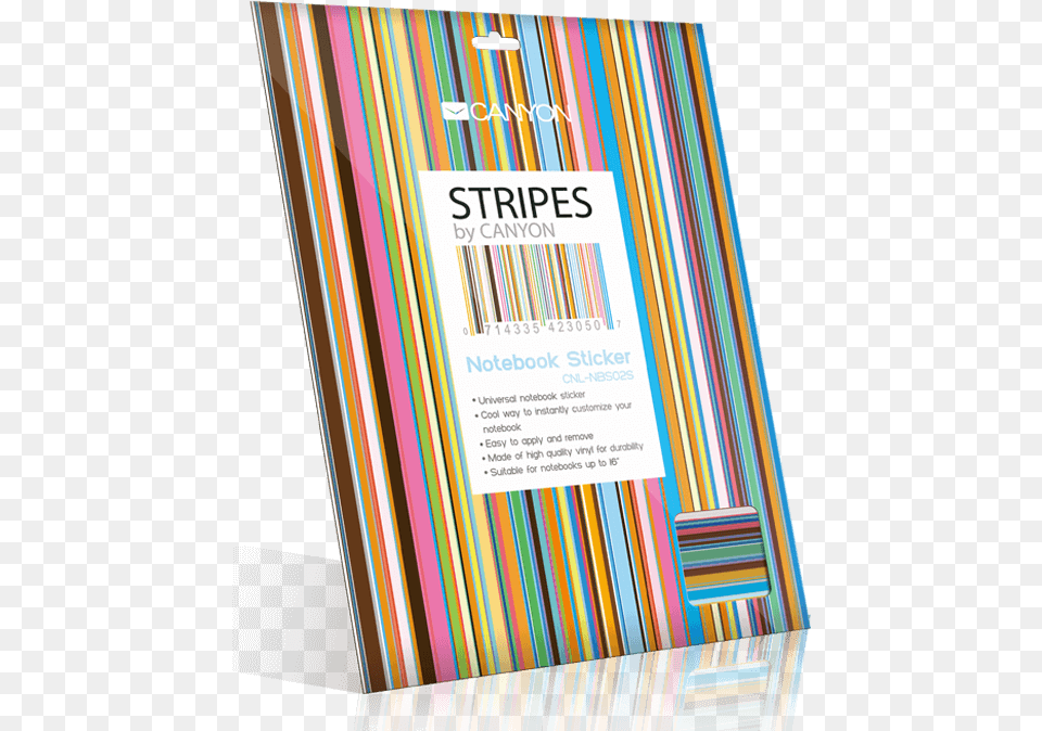 Notebook Sticker Stripes, Advertisement, Poster, Publication Free Transparent Png