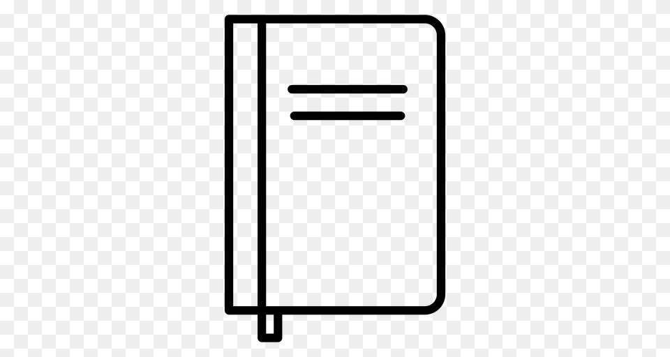 Notebook Stroke School Icon, Gray Png Image