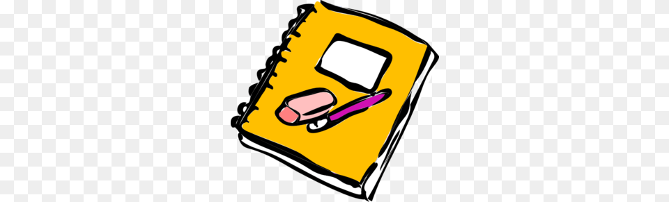Notebook With Pencil And Eraser Clip Art, Diary, Person, Electronics, Phone Free Transparent Png