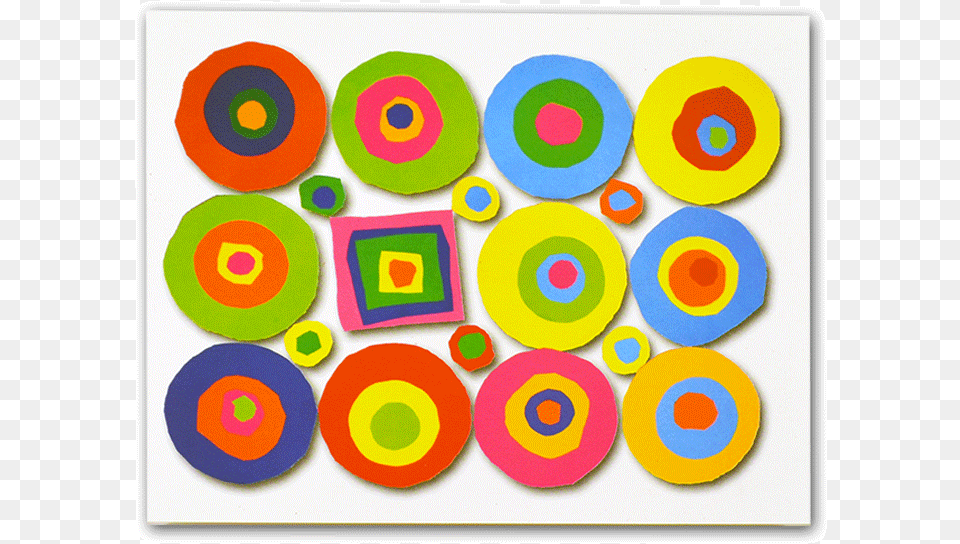 Notecard With Circles And Square Design Circle, Art, Graphics, Home Decor Free Png Download